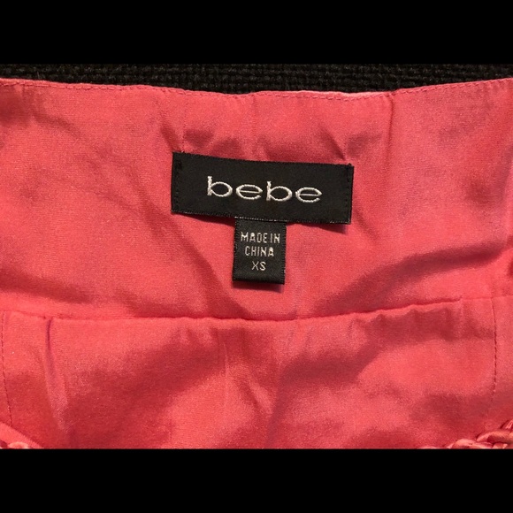 Bebe satin ruche cross back top - Picture 3 of 5